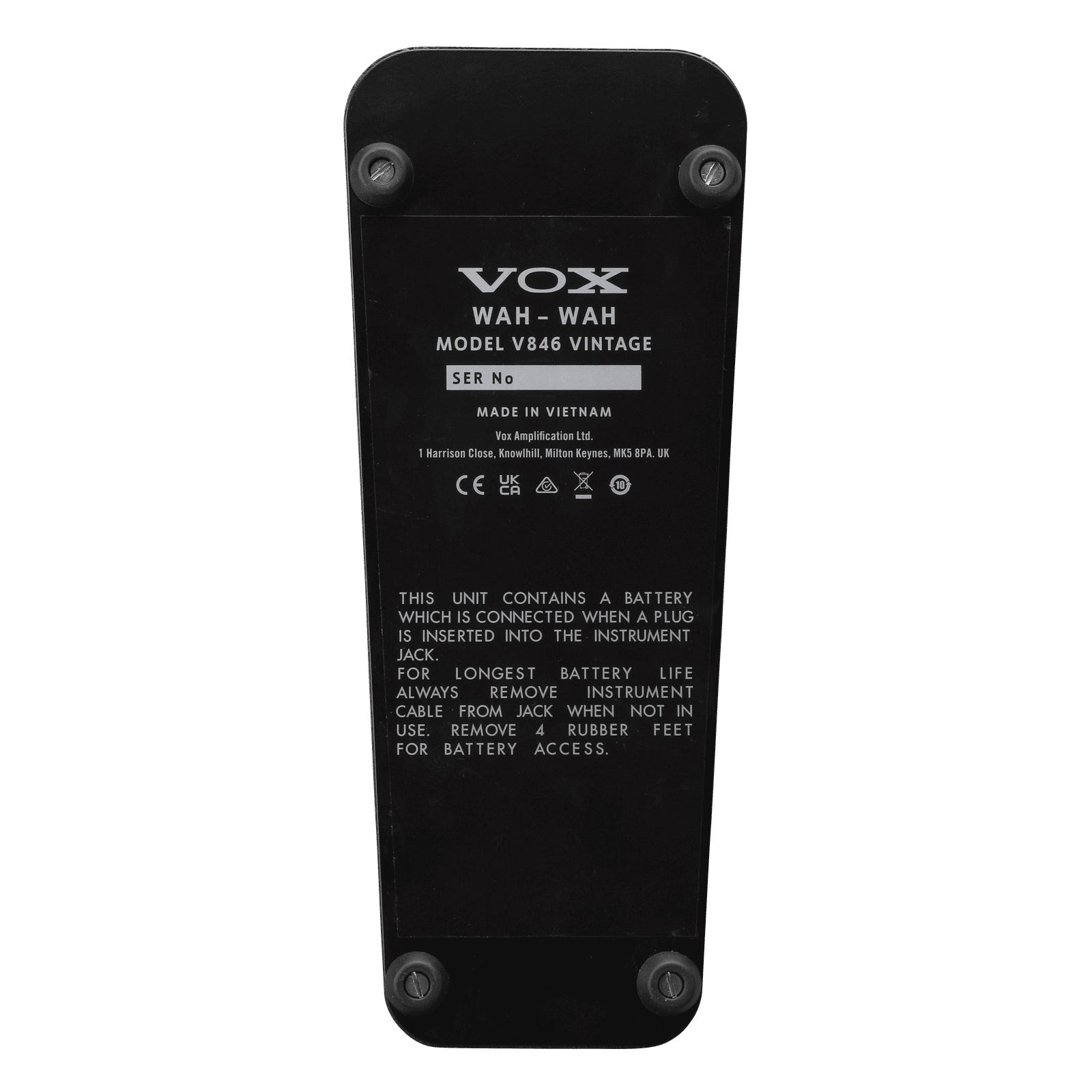 Vox V846 Vintage Wah Pedal 3