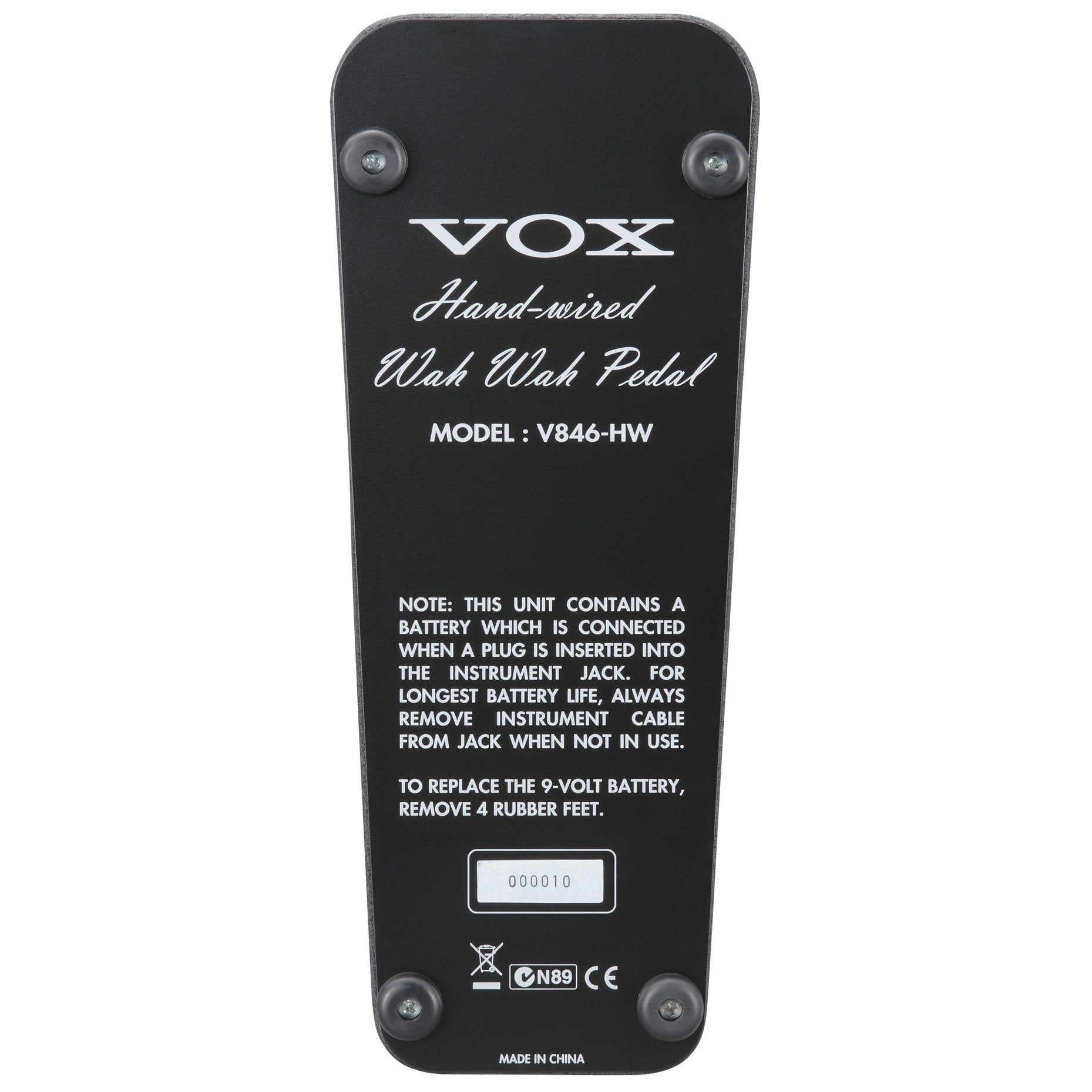 Vox V846 Hand-wired Wah Pedal 4