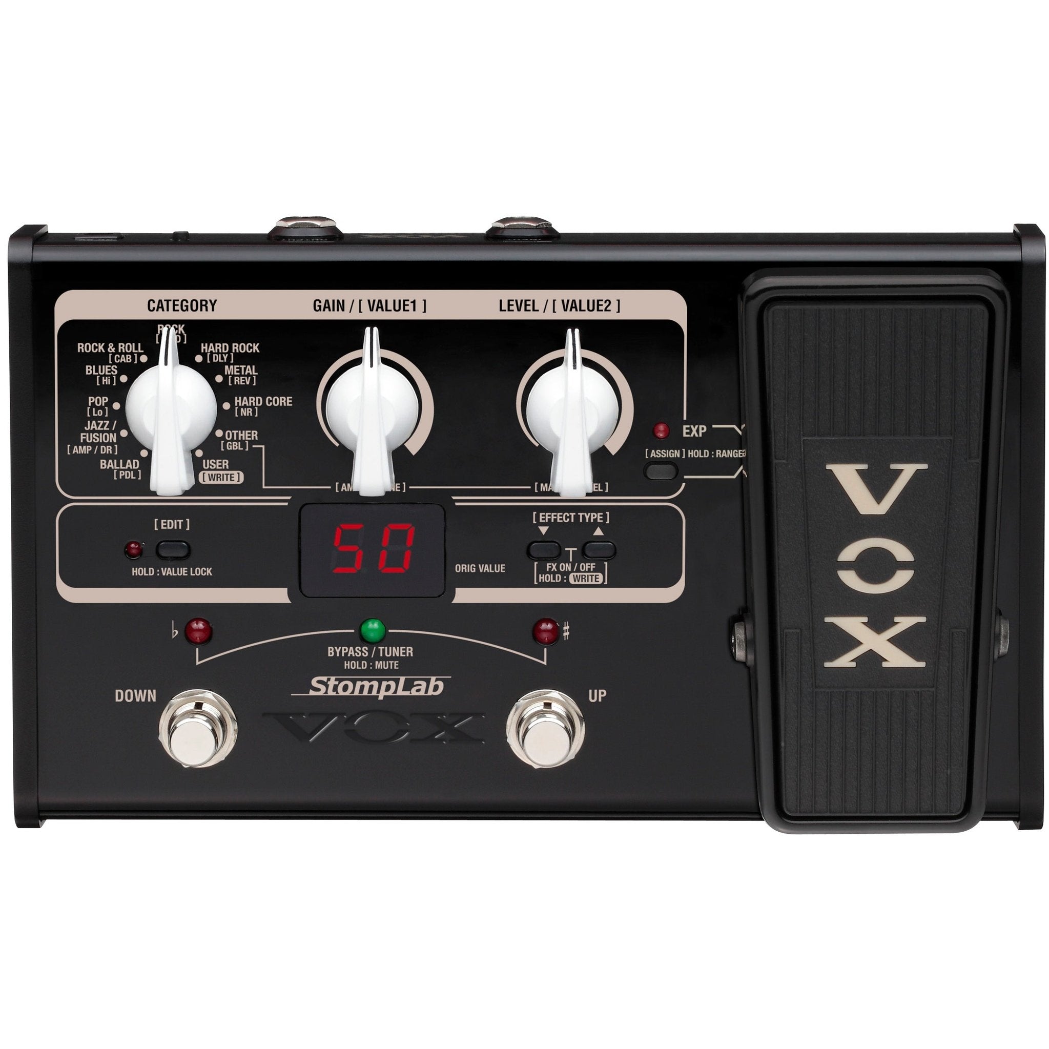 Vox Stomplab 2G Multi Effects - Guitar w/ Expression Pedal 1